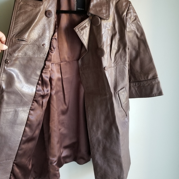🧥VERO MODA GENUINE LEATHER COAT - Picture 2 of 16